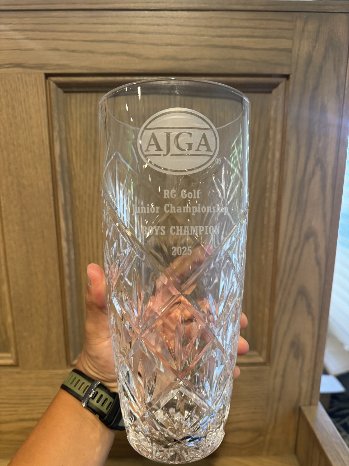 The 2025 boys' champion trophy